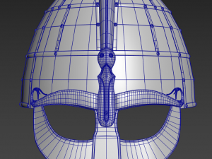 vendel period viking helmet Modelo 3D