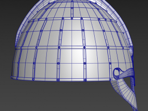 vendel period viking helmet Modelo 3D