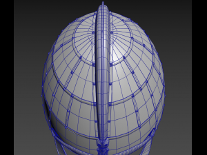 vendel period viking helmet Modelo 3D