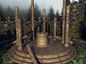 old ruins lowpoly 3D Model