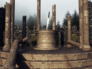 old ruins lowpoly 3D Model