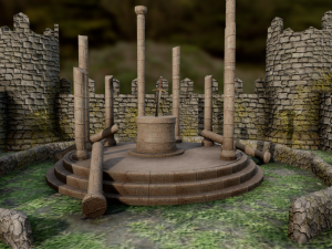 old ruins lowpoly 3D Model