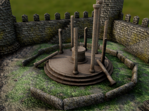 old ruins lowpoly 3D Model