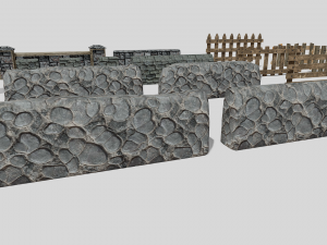 fences pack 3D-Modell