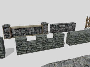 fences pack 3D-Modell