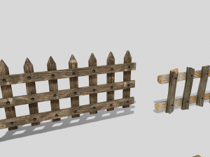 fences pack 3D-Modell