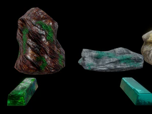 ores and ingots 2 3D Model