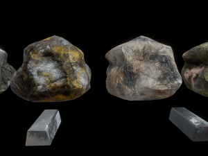ores and ingots 2 Modello 3D