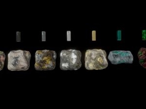 ores and ingots 2 3D Model