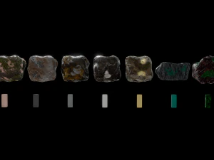 ores and ingots 2 3D Model