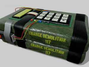 alat peledak c4 Model 3D