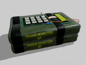 c4 explosive device 3D Model