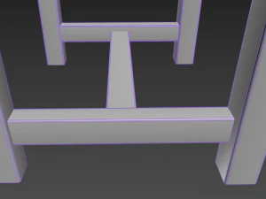 traditional wooden chair 3D Model