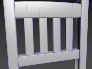 traditional wooden chair 3D Model