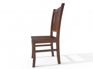 wooden chair Modello 3D