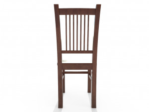 wooden chair Modello 3D