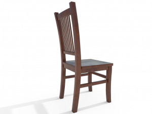 wooden chair Modello 3D