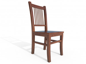 wooden chair Modello 3D