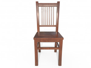 wooden chair Modello 3D