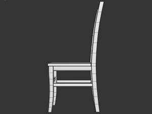 wooden chair Modello 3D