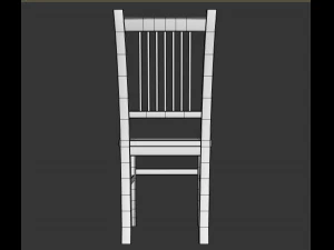 wooden chair 3D Model