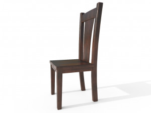 wooden chair 2 3D 모델
