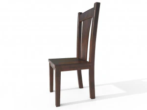 wooden chair 2 3D Model