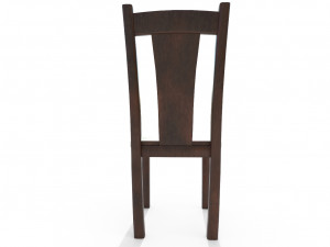 wooden chair 2 3D 모델