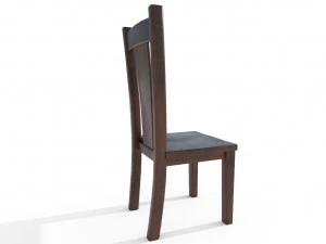 wooden chair 2 3D Model