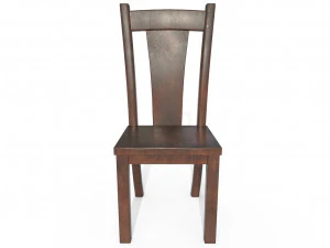 wooden chair 2 3D Model