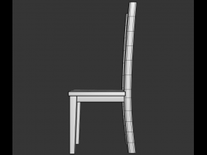 wooden chair 2 3D 모델
