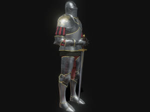 decorative knight armor 3D 模型