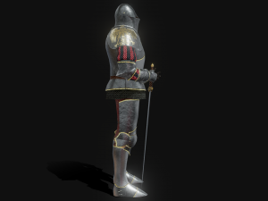 decorative knight armor 3D 模型