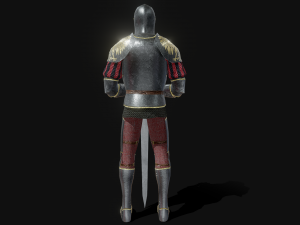 decorative knight armor 3D 模型