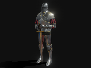 decorative knight armor 3D 模型