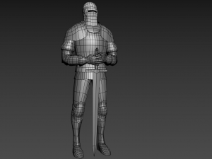 decorative knight armor 3D 模型