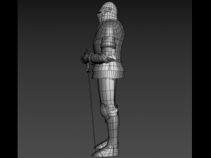 decorative knight armor 3D 模型
