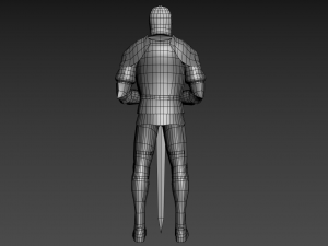 decorative knight armor 3D 模型