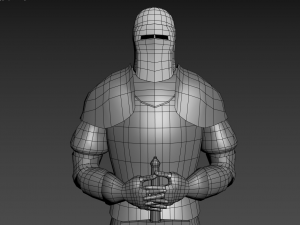 decorative knight armor 3D 模型
