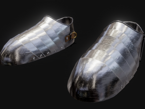 medieval sabatons 3D 모델