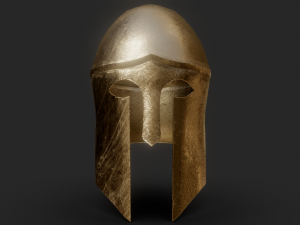 greek helmet lowpoly 3D 模型