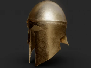 greek helmet lowpoly 3D Model