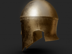 greek helmet lowpoly 3D 模型