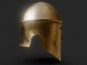 greek helmet lowpoly 3D 模型