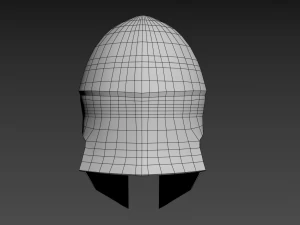 greek helmet lowpoly 3D Model