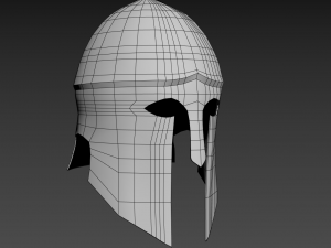 greek helmet lowpoly 3D 模型