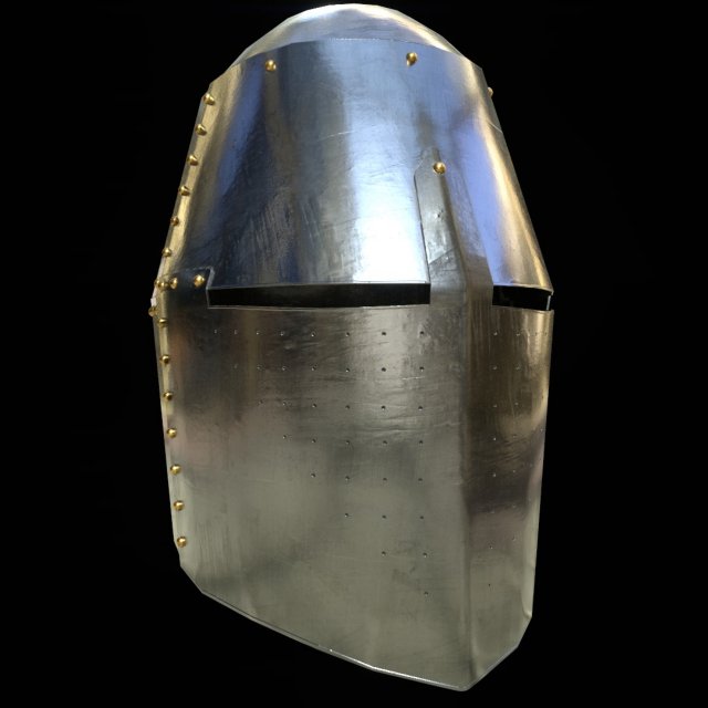 great helm 3D Model .c4d .max .obj .3ds .fbx .stl .blend 