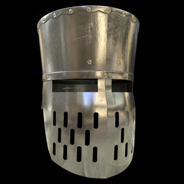 flat top helmet Modelo 3D .c4d .max .obj .3ds .fbx .stl .blend 