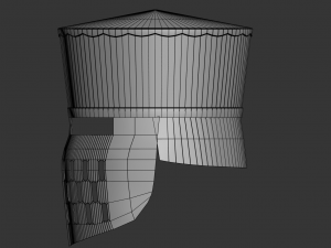 flat top helmet Modelo 3D