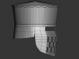 flat top helmet Modelo 3D